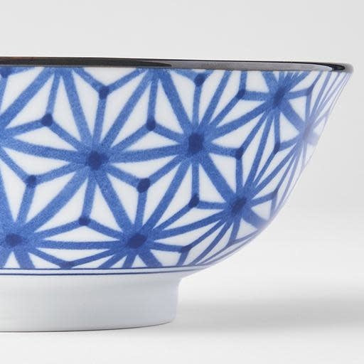 Bowl 19cm Indigo Ikat Starburst Design - Image 2