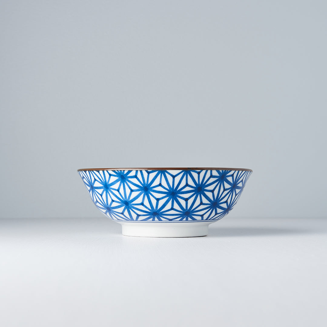 Bowl 19cm Indigo Ikat Starburst Design - Image 3