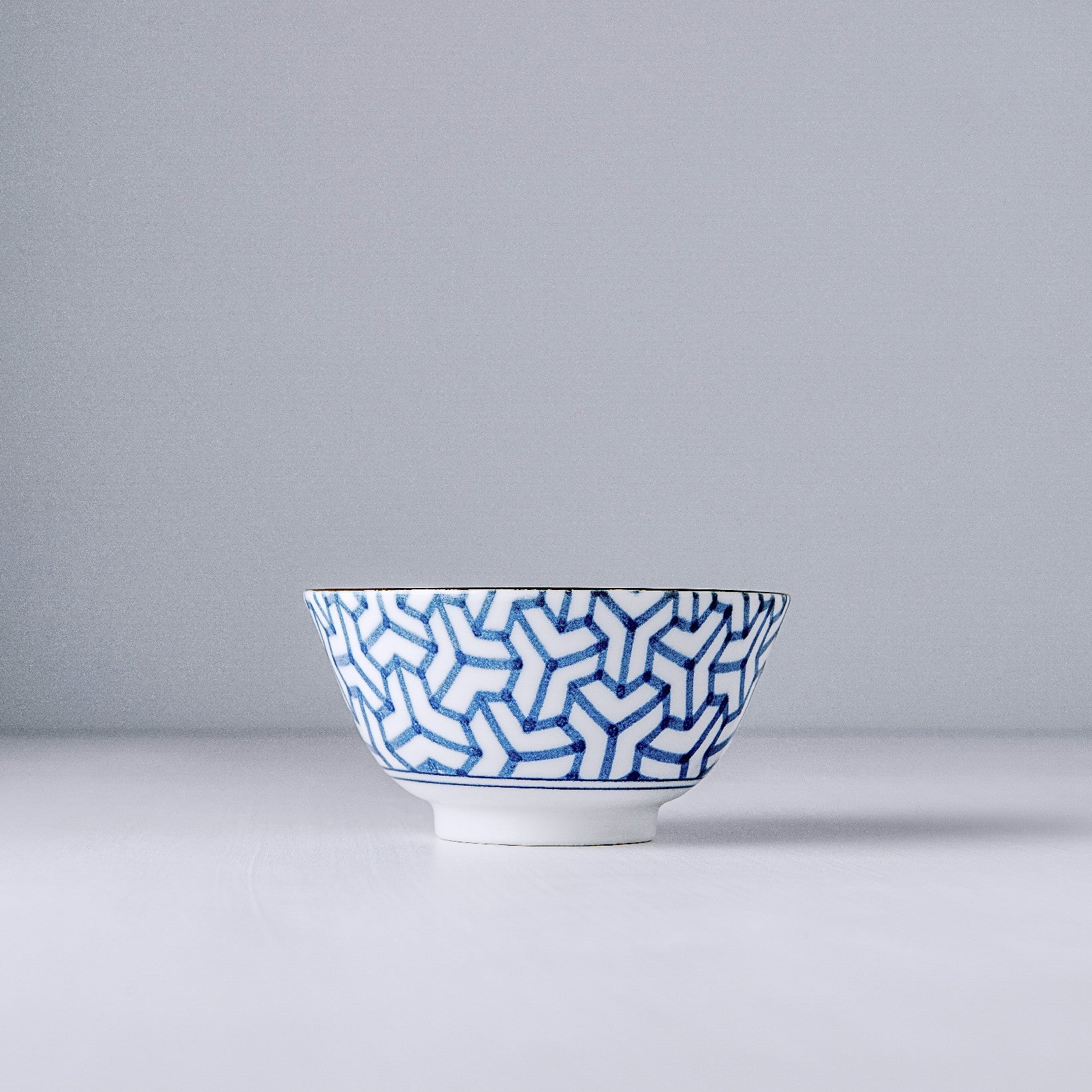 Bowl 13cm Indigo Ikat Herringbone Design - Image 5