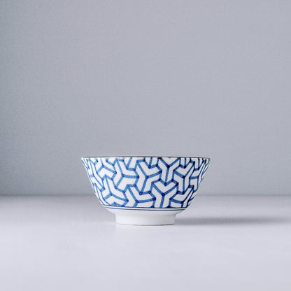 Bowl 13cm Indigo Ikat Herringbone Design - Image 5