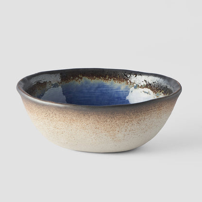 Bowl Oval 17x13cm Cobalt Blue Glaze - Image 2