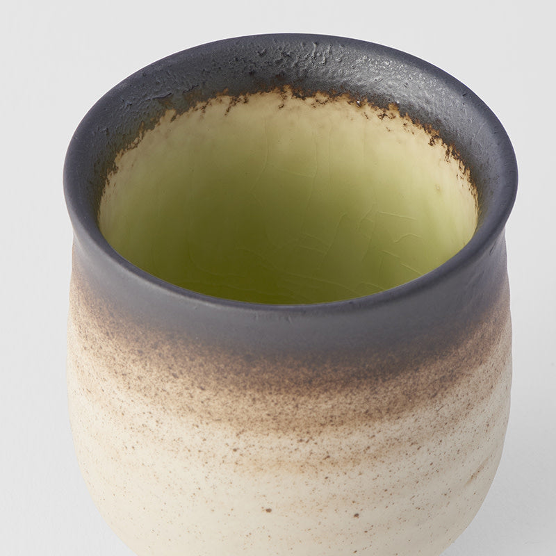Mug 200ml Lime Green Crackle Glaze - Image 2