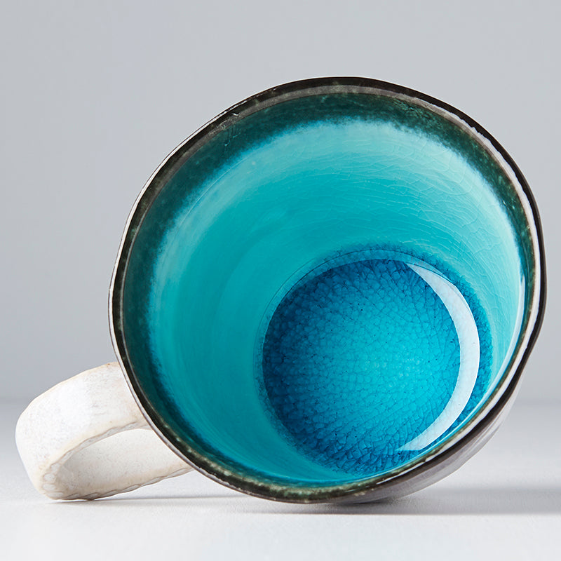 Mug with Handle 200ml Sky Blue Glaze - Image 2