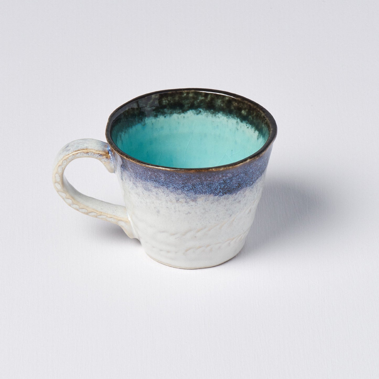 Mug with Handle 200ml Sky Blue Glaze - Image 4