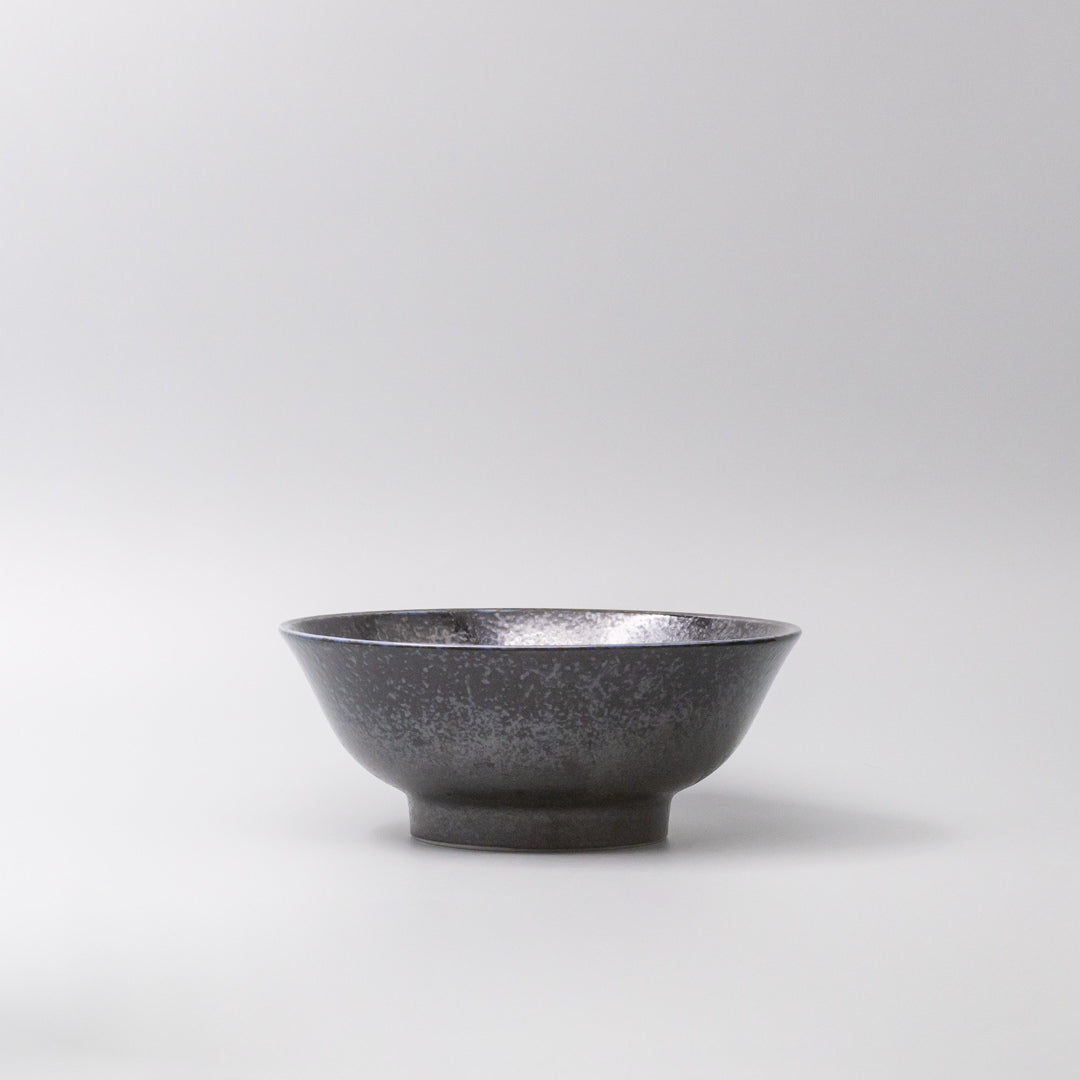 Udon Bowl Fluted 21cm Midnight Pearl Glaze - Image 2