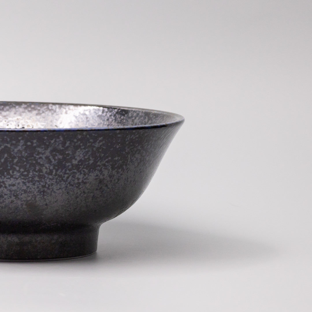 Udon Bowl Fluted 21cm Midnight Pearl Glaze - Image 3