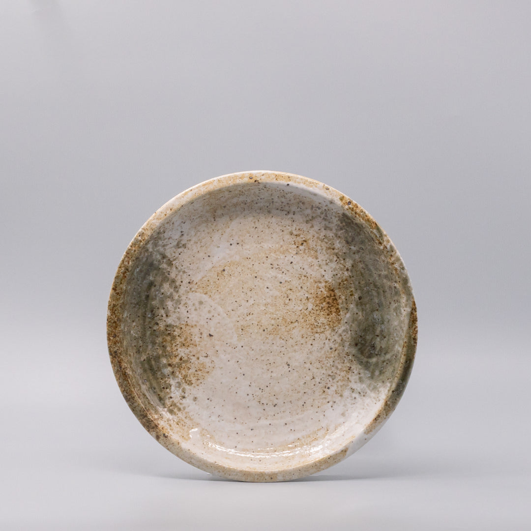 Plate Thick Edge 25cm Snow Bamboo Glaze - Image 3