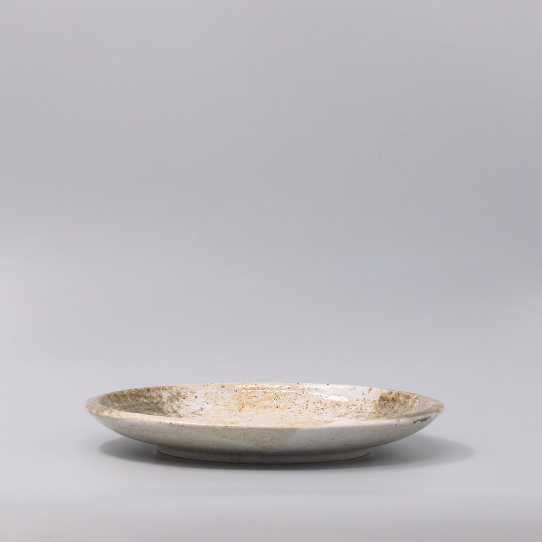 Plate Thick Edge 25cm Snow Bamboo Glaze - Image 4