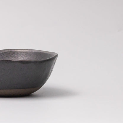 Lopsided Bowl 11.5cm Black Glaze - Image 2