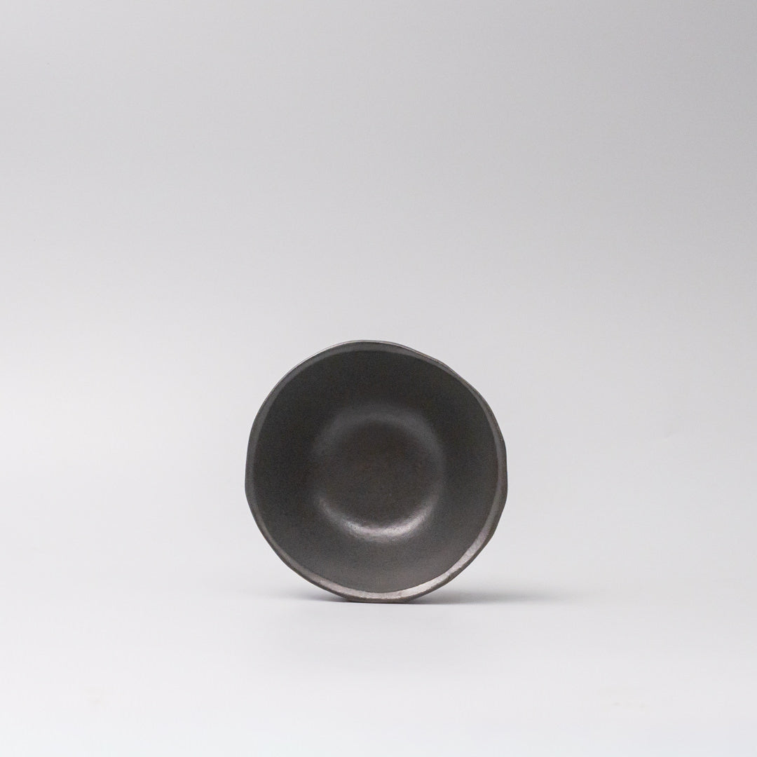 Lopsided Bowl 11.5cm Black Glaze - Image 3