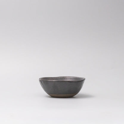 Lopsided Bowl 11.5cm Black Glaze - Image 4