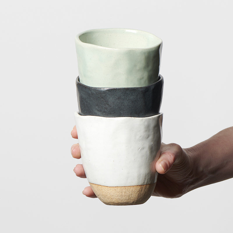 Lopsided Mug 275ml Tomei Blue Glaze - Image 5