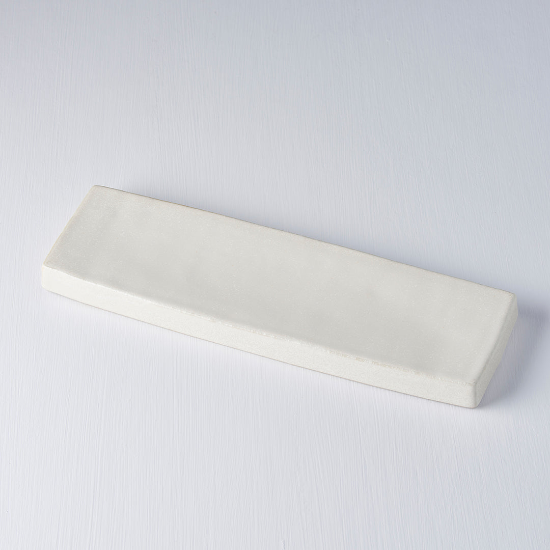 Plate Rectangular 29 x 9cm Craft White Glaze - Image 2
