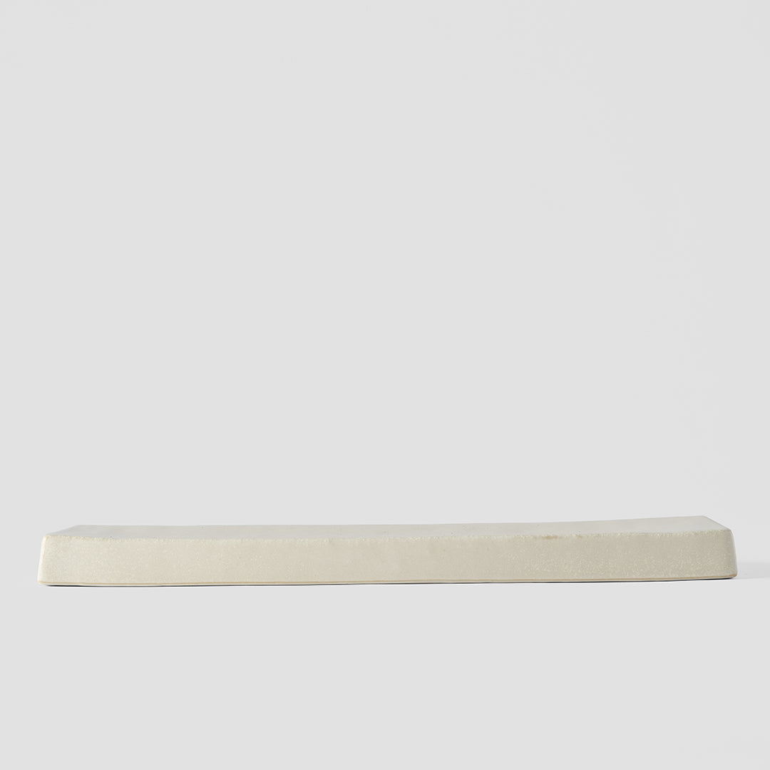 Plate Rectangular 29 x 9cm Craft White Glaze - Image 4