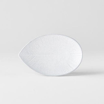 Plate Oval 13.5cm Snow Leaf Glaze - Image 3
