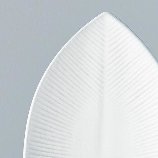 Plate Oval 21.5cm Snow Leaf Glaze - Image 2