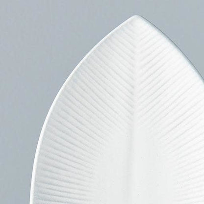 Plate Oval 21.5cm Snow Leaf Glaze - Image 2