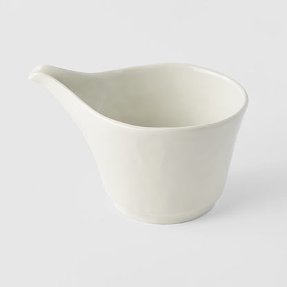 Sake Pourer 9cm Ivory White Glaze