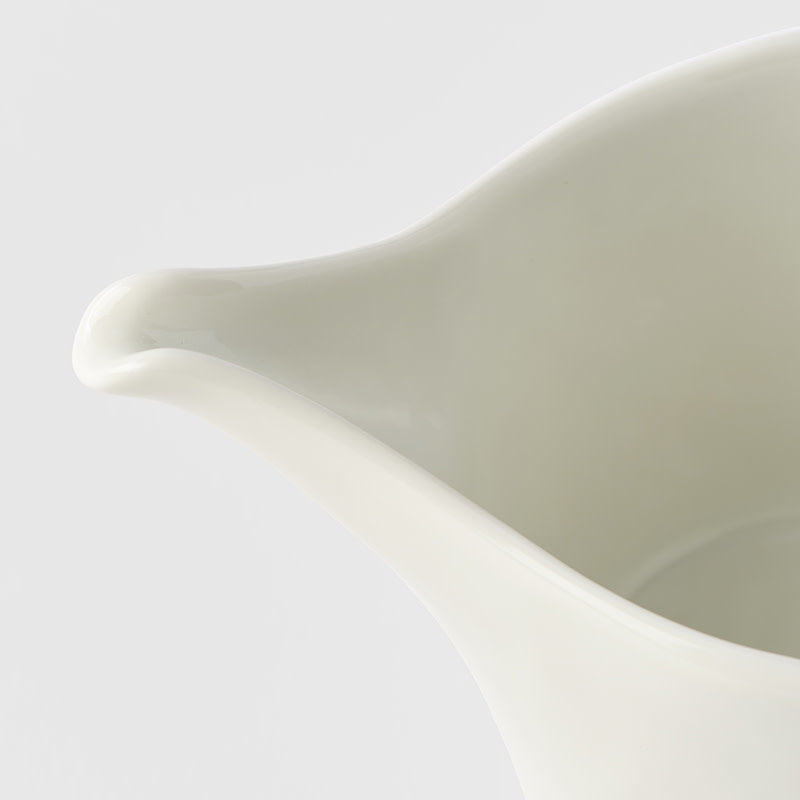 Sake Pourer 9cm Ivory White Glaze - Image 2