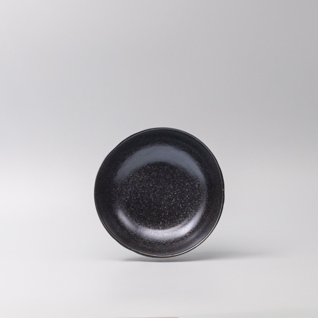 Bowl Organic Shape 17cm Kanso Matte Black Glaze - Image 3