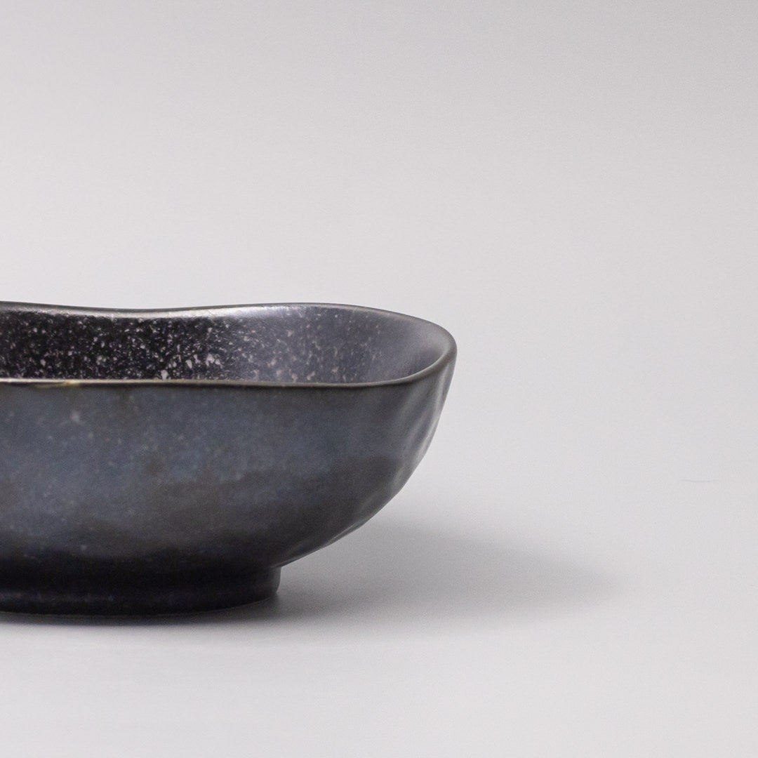 Bowl Organic Shape 17cm Kanso Matte Black Glaze - Image 4