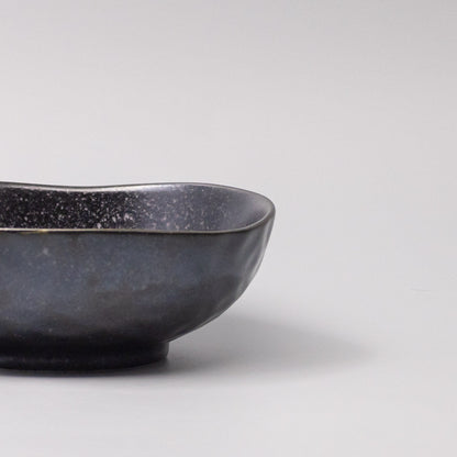 Bowl Organic Shape 17cm Kanso Matte Black Glaze - Image 4