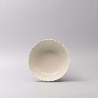 Bowl Organic Shape 17cm Kanso Soft White Glaze - Image 3