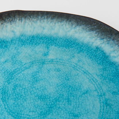 Plate Oval 22cm Sky Blue Glaze - Image 2