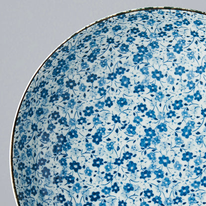 Pasta Bowl 21cm Blue Daisy Glaze - Image 2