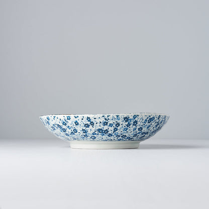 Pasta Bowl 21cm Blue Daisy Glaze - Image 4