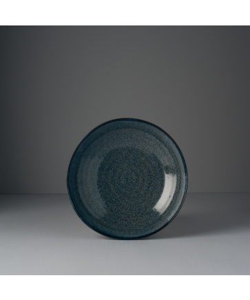 Pasta Bowl Organic Shape 21cm Kanso Indigo Blue Glaze - Image 4