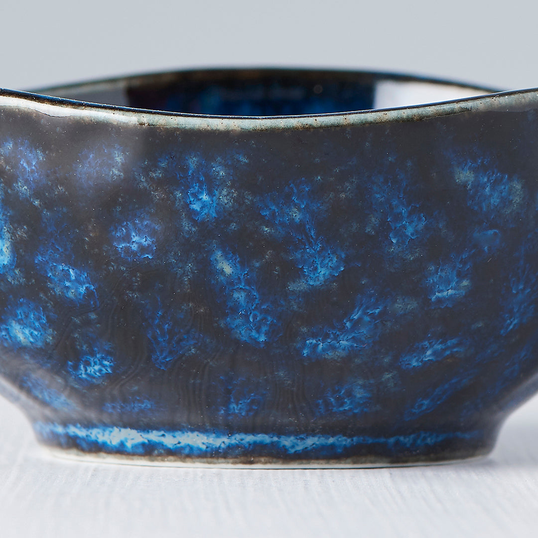 Sauce Dish Organic Shape 8.5cm Kanso Indigo Blue Glaze - Image 4