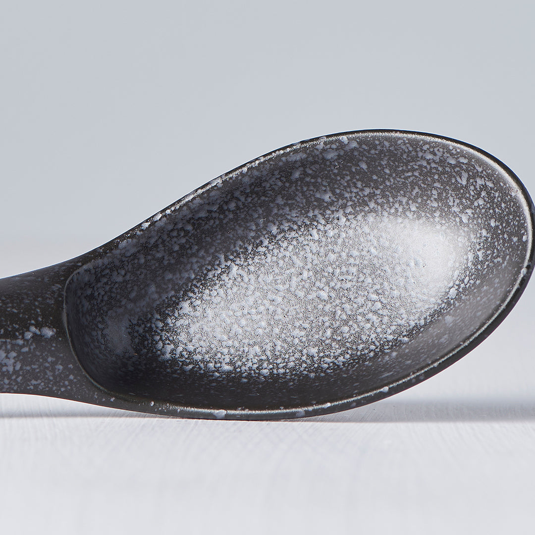 Spoon Small 15cm Kanso Matt Black Glaze - Image 2
