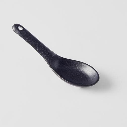 Spoon Small 15cm Kanso Matt Black Glaze - Image 5