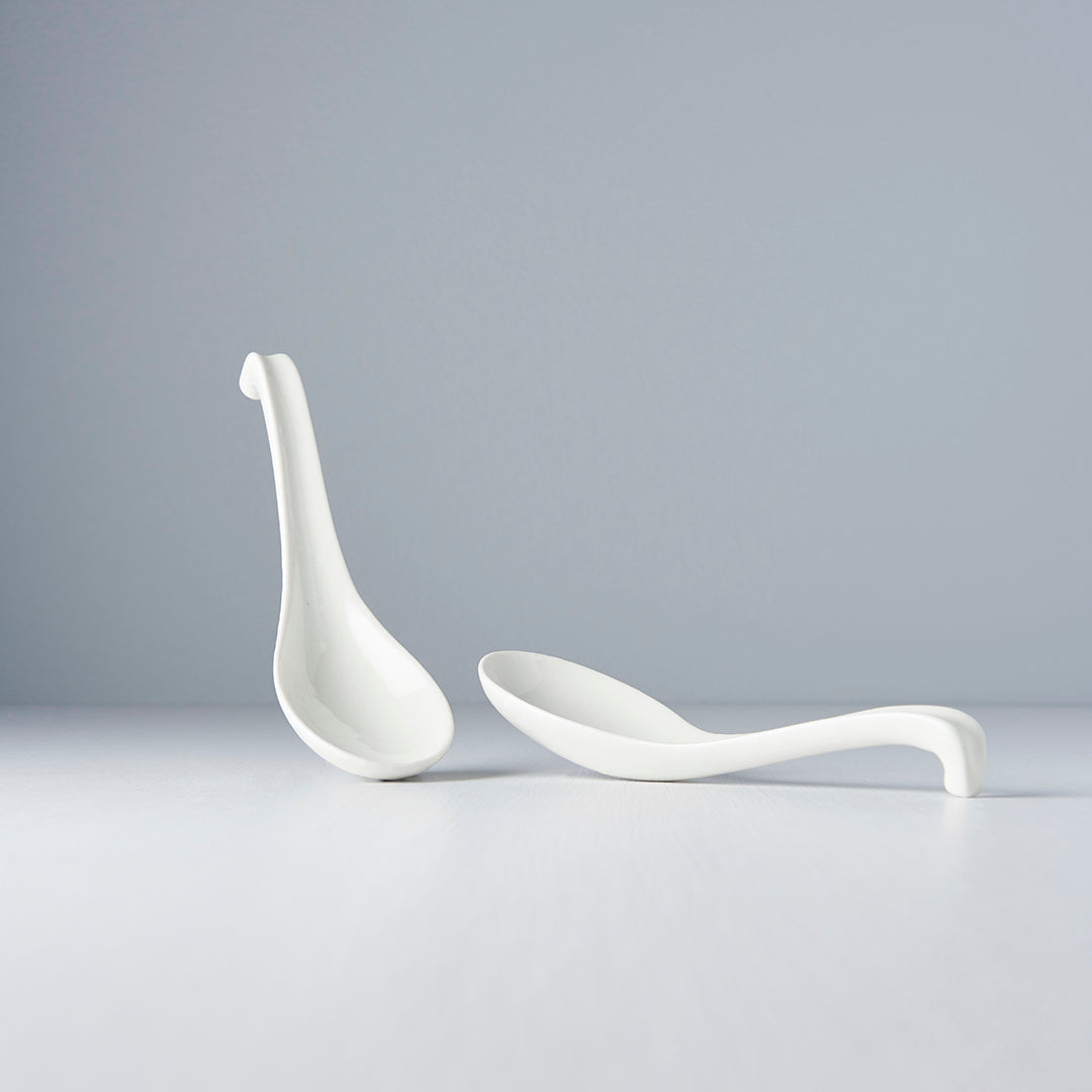 Spoon 17.5cm Kanso Soft White Glaze - Image 3