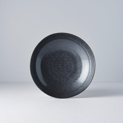 Pasta Bowl Organic Shape 21 cm Kanso Matte Black Glaze - Image 3