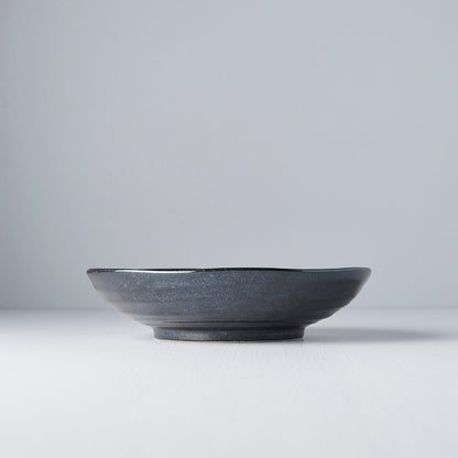 Pasta Bowl Organic Shape 21 cm Kanso Matte Black Glaze - Image 5