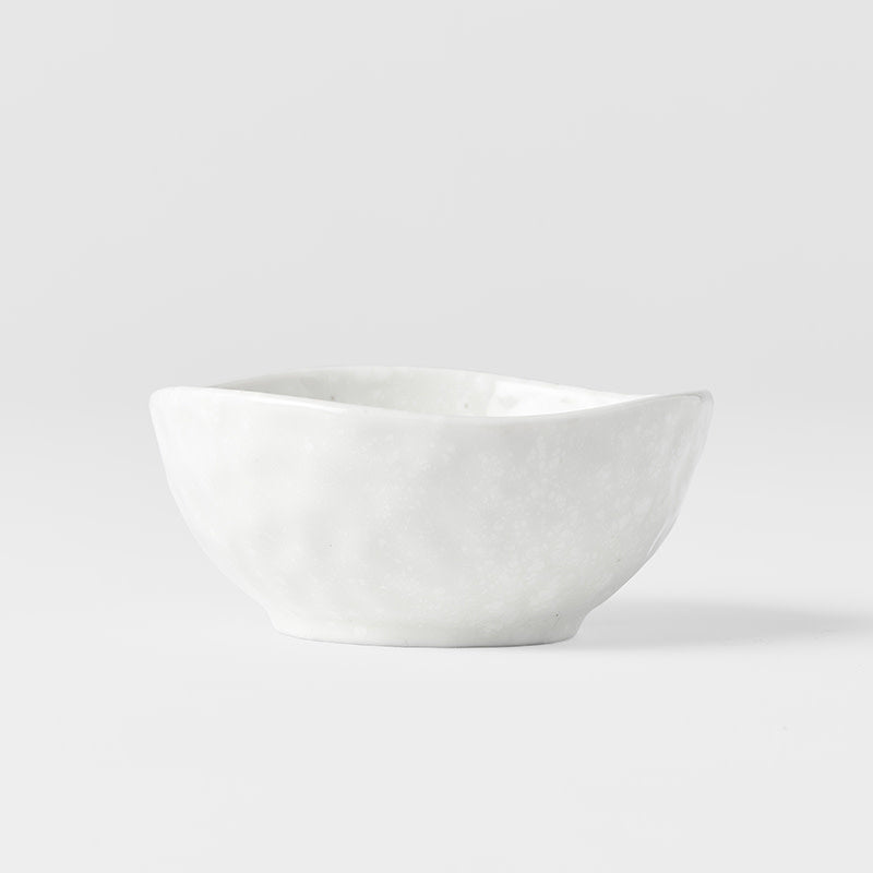 Sauce Dish Organic Shape 9cm Kanso Soft White Glaze - Image 2