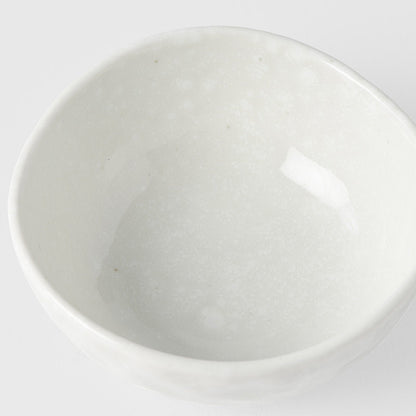 Sauce Dish Organic Shape 9cm Kanso Soft White Glaze - Image 3