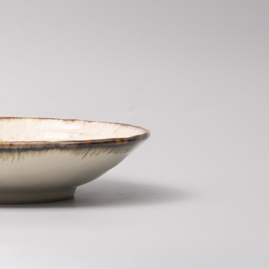 Pasta Bowl 24cm Ivory Pearl Glaze - Image 2