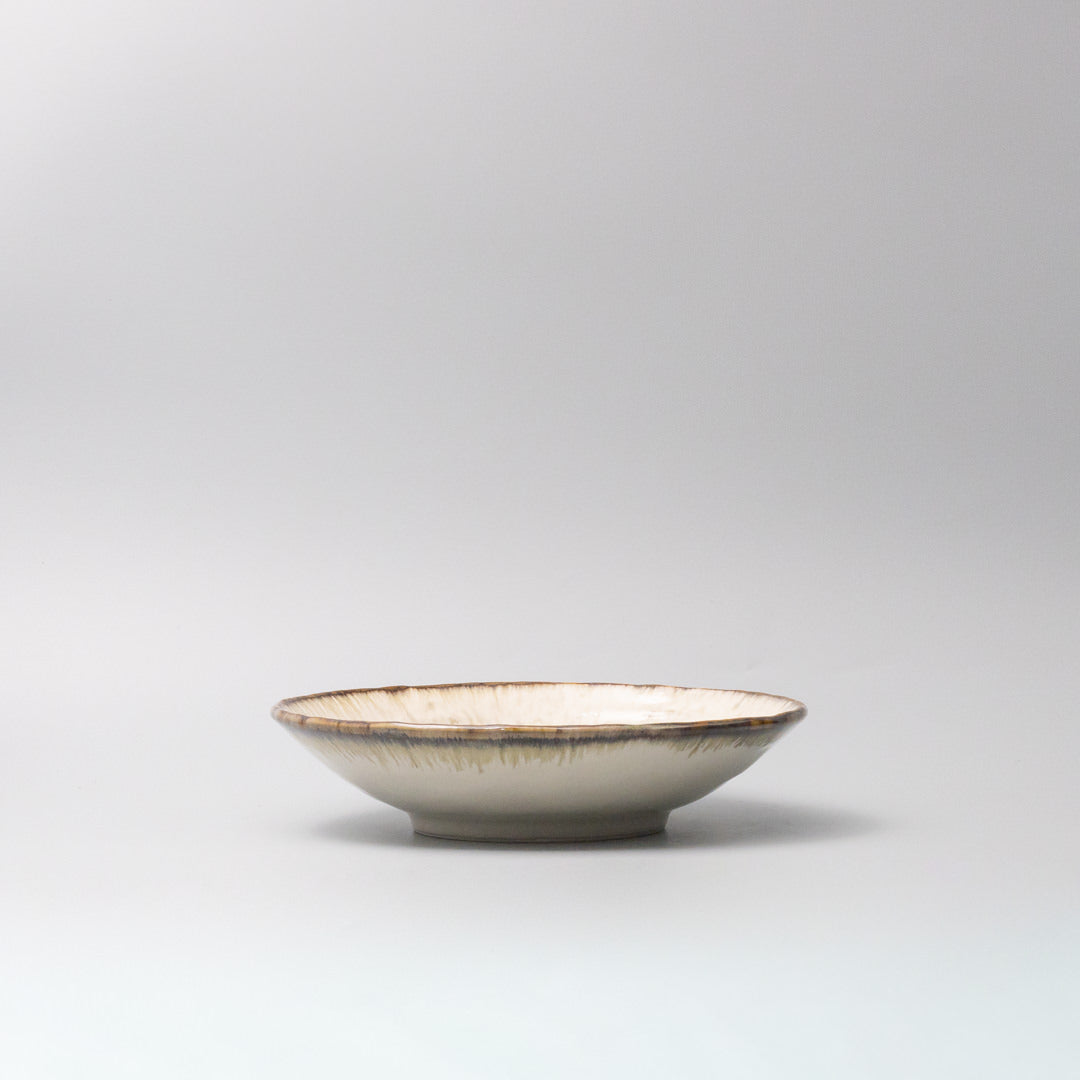 Pasta Bowl 24cm Ivory Pearl Glaze - Image 4