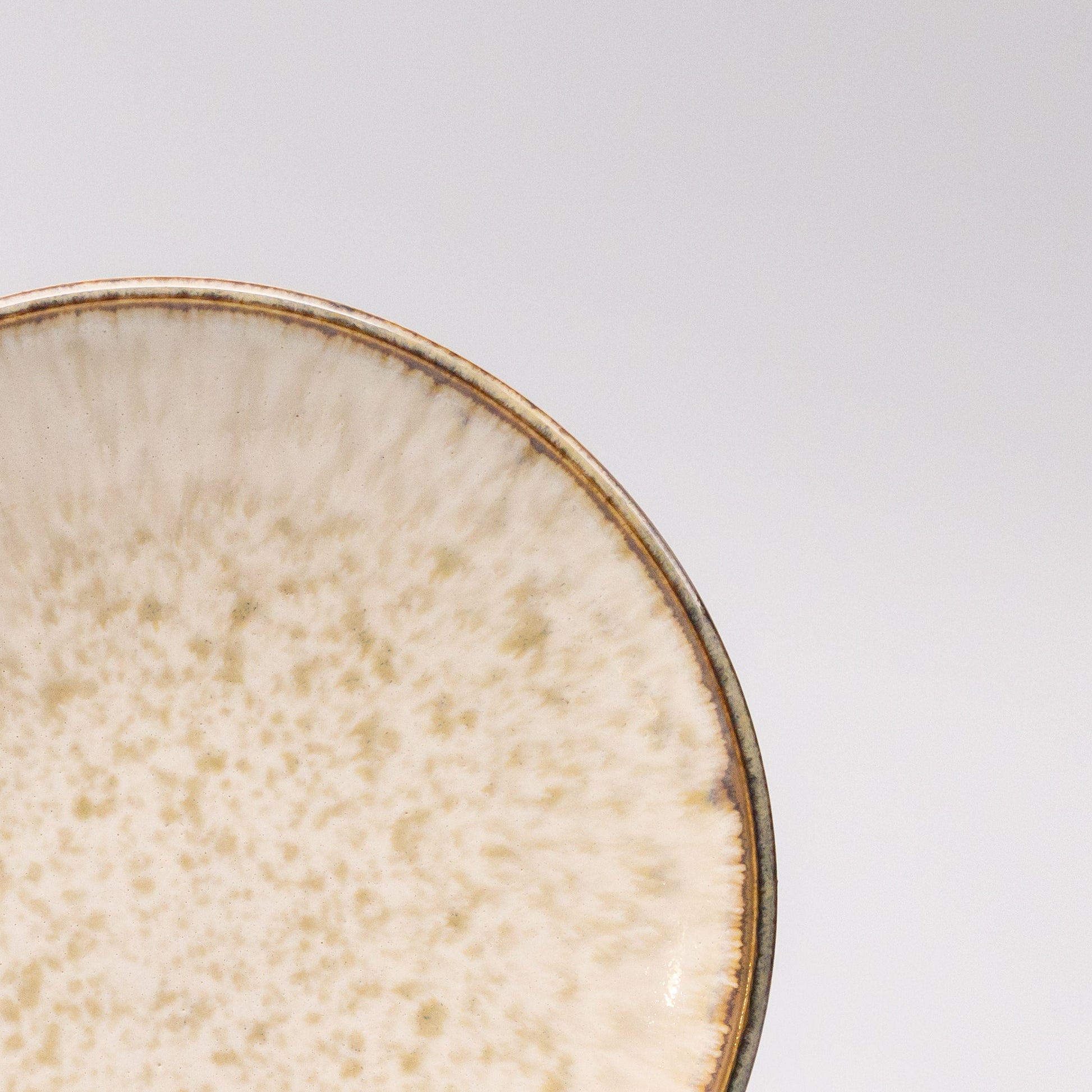 Tapas Plate 17cm Ivory Pearl Glaze - Image 2