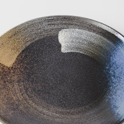 Dinner Plate 28.5cm Gold Brushstroke Glaze - Image 2