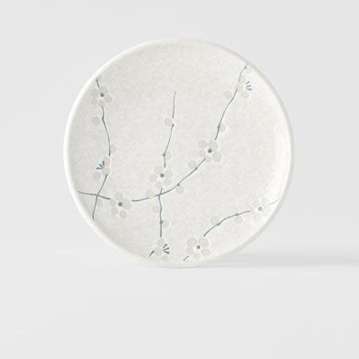Tapas Plate 17cm White Blossom Glaze - Image 4