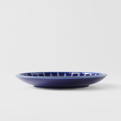 Dinner Plate 26cm Cobalt Rays Glaze - Image 3