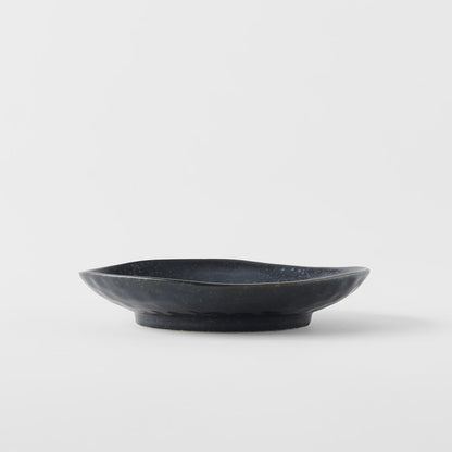 Saucer Organic Shape 13.5cm Kanso Matte Black Glaze - Image 3