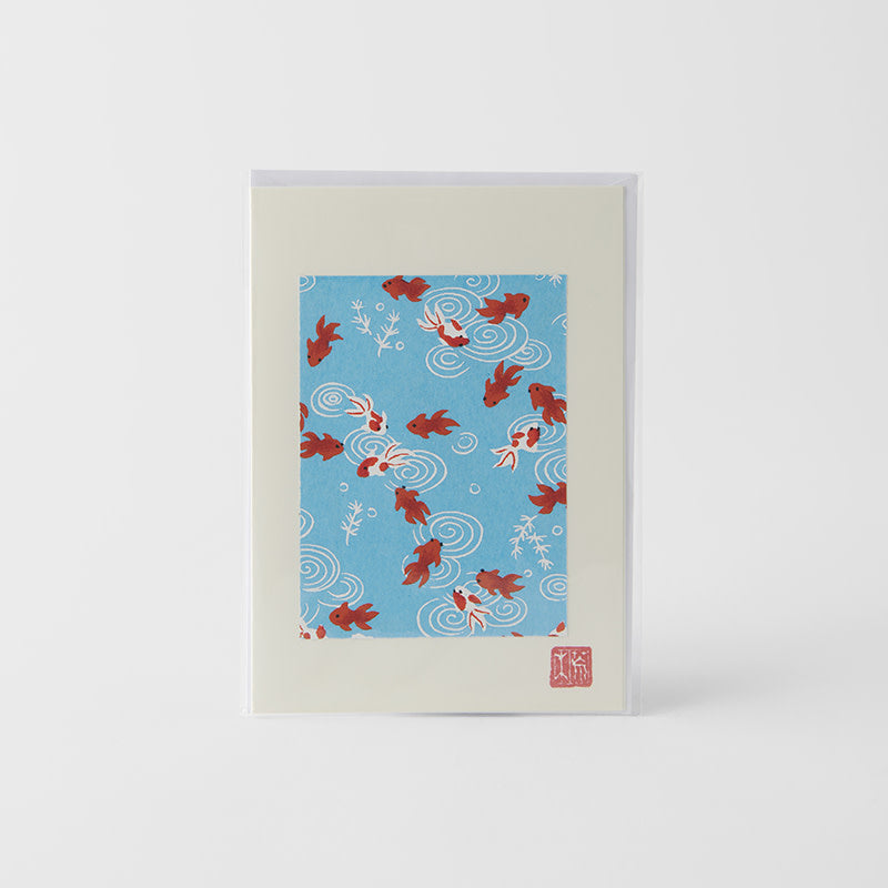 Card Handmade Chiyogami Goldfish Greeting - Image 5