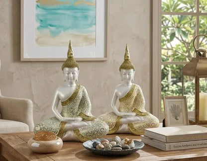 Set 2 Buddha Statue 35cm - Image 2