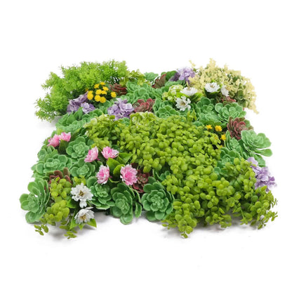 Artificial Dense Succulent Green Wall / Vertical Garden Panel 50cm x 50cm UV Resistant - Image 4
