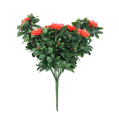 Premium Artificial Red Rose Bunch UV Resistant 45cm - Image 2